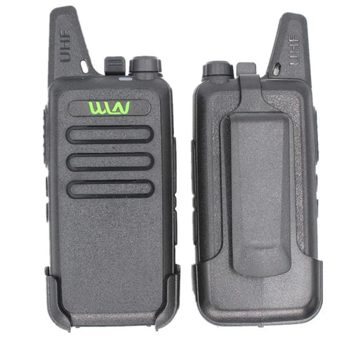 WLN KD-C1 2Pcs/Set Mini Walkie-Talkie Portable Wireless Two Way Radio for Restaurant/Construction Site/Hotel - US Plug - 1
