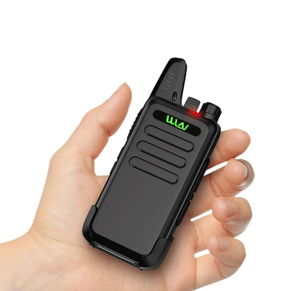 WLN KD-C1 2Pcs/Set Mini Walkie-Talkie Portable Wireless Two Way Radio for Restaurant/Construction Site/Hotel - US Plug - 5