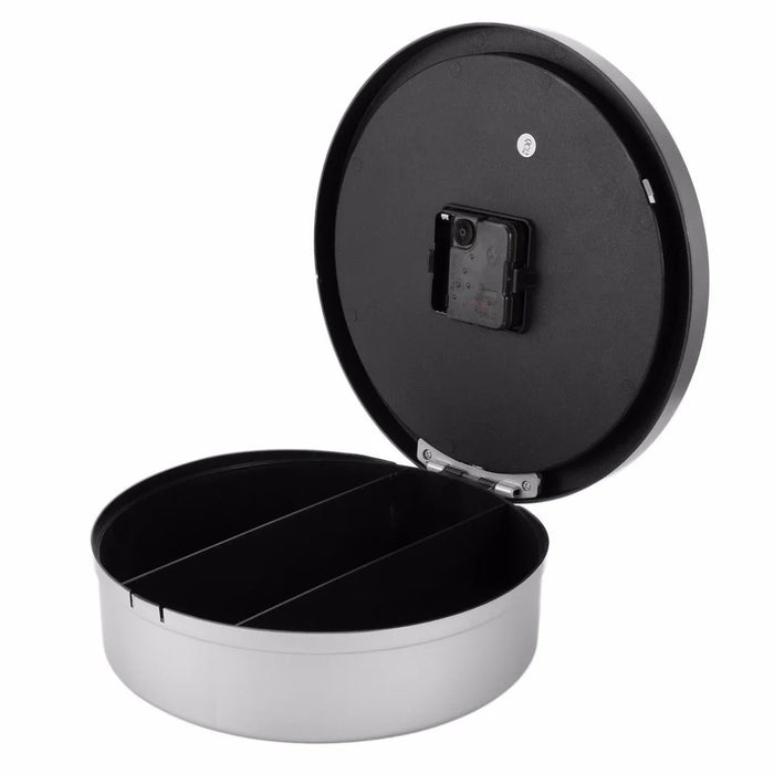 2 in 1 Hidden Safe Box Large Wall Clock Secret Security Case Money Jewellery Container Cash Safe Box for Home Office - 4