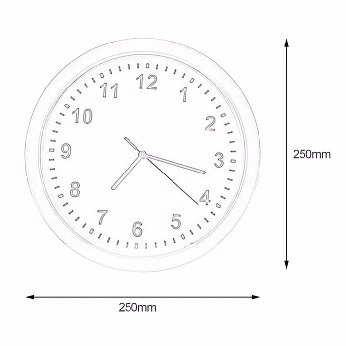 2 in 1 Hidden Safe Box Large Wall Clock Secret Security Case Money Jewellery Container Cash Safe Box for Home Office - 6