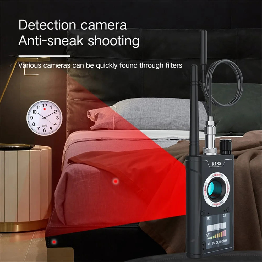 K18s Anti-sneak Shooting Anti-eavesdropping Wireless Signal Detector Anti-Monitoring Anti-Positioning RF Detector, US Plug - 6