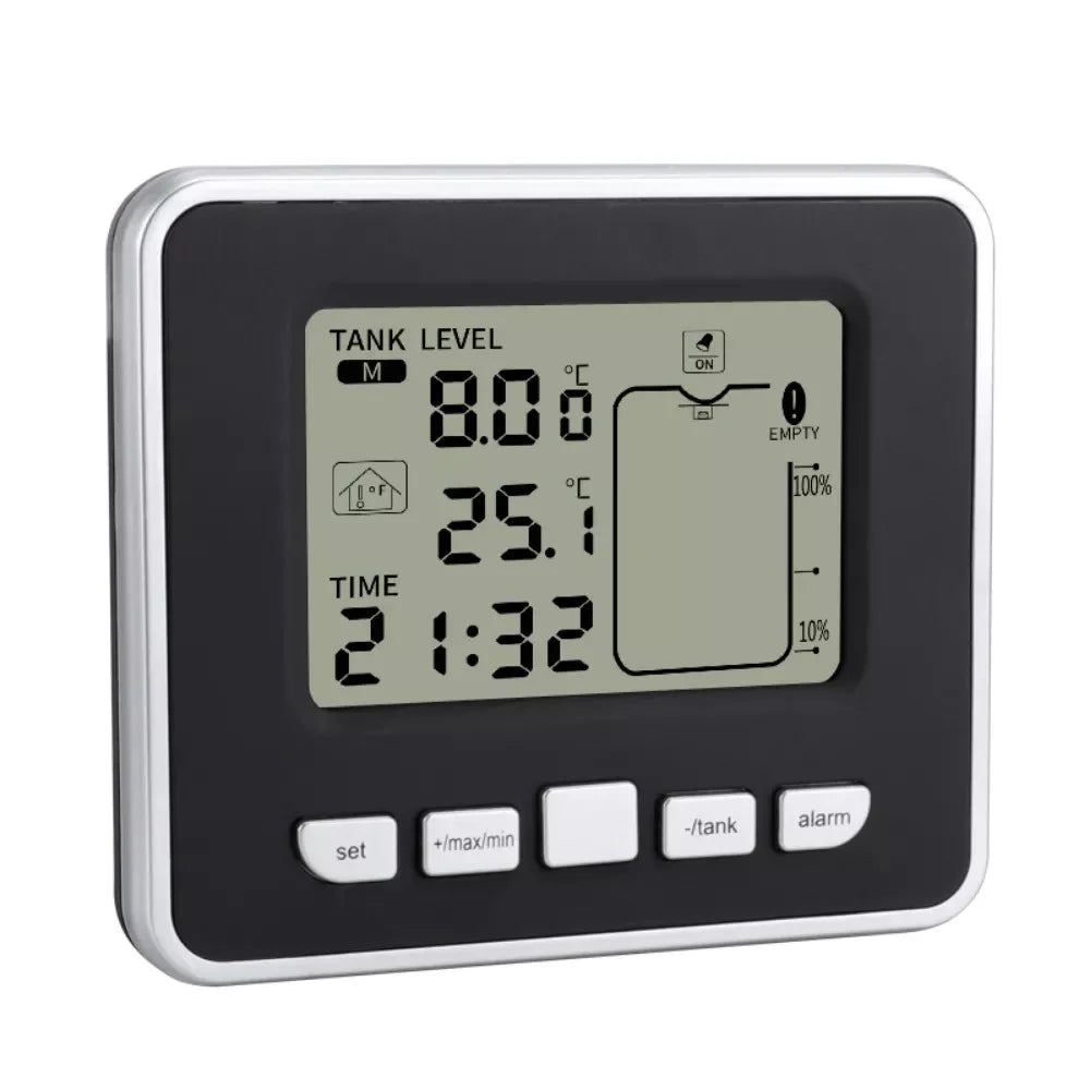 TS-FT002 Ultrasonic Level Meter Multi-Function Water Tank Liquid Level Gauge Sensor with Temperature Indicator LCD Digital Display - 3