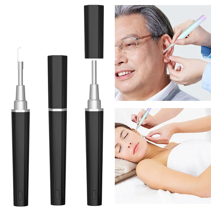 Y99 Smart Visual Ear Cleaner WiFi Earwax Remover Cleaning Spoon Earpick Endoscope - Black - 1