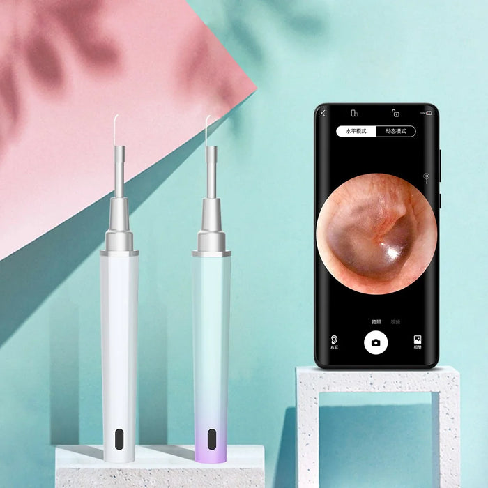 Y99 Smart Visual Ear Cleaner WiFi Earwax Remover Cleaning Spoon Earpick Endoscope - Black - 2