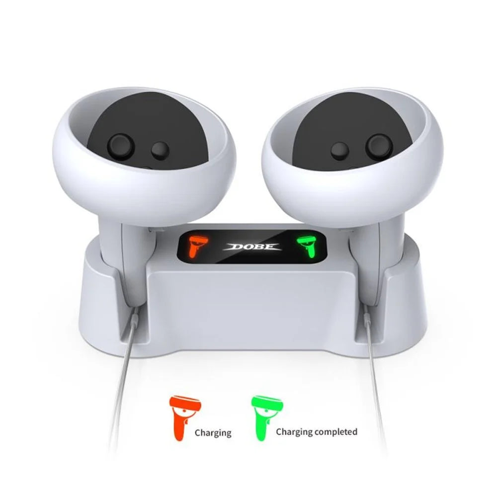 DOBE TY-18170 Charging Dock Station Dual Controller Charger Holder Base for Oculus Quest 2 VR Accessories - 2