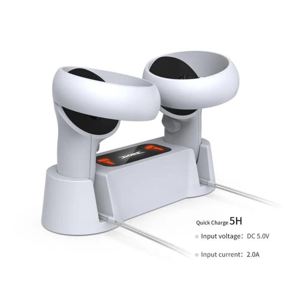 DOBE TY-18170 Charging Dock Station Dual Controller Charger Holder Base for Oculus Quest 2 VR Accessories - 5