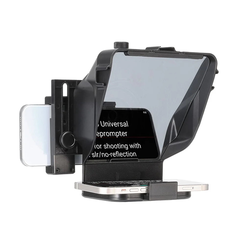 Portable Mobile Phone Teleprompter for Interview Live Streaming Video Recording - 1