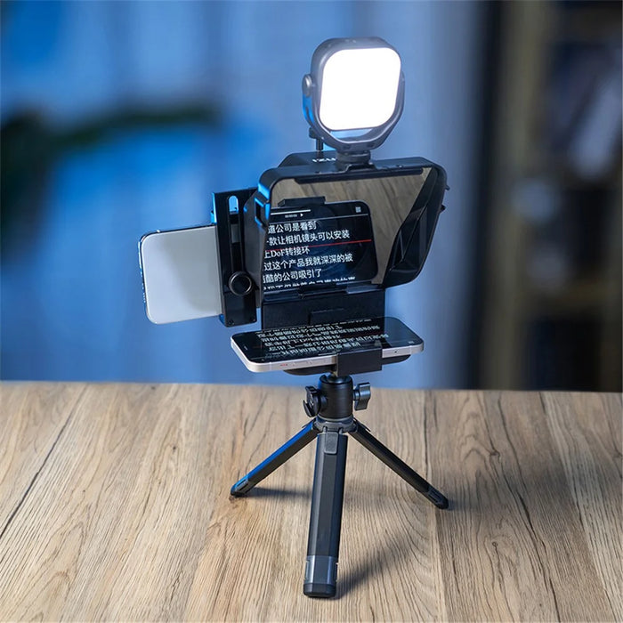 Portable Mobile Phone Teleprompter for Interview Live Streaming Video Recording - 5