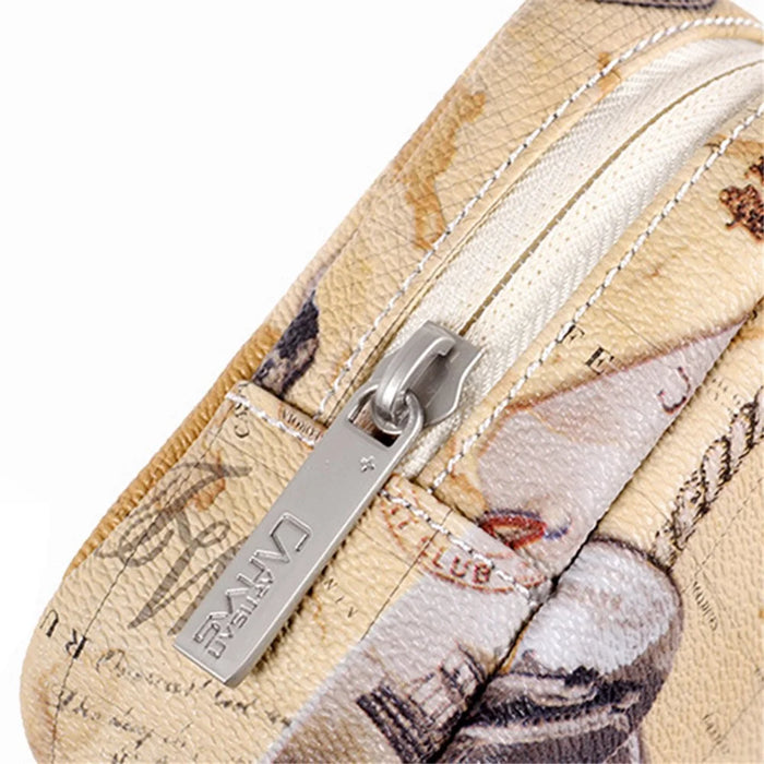 CANVASARTISAN G3-S11 Nautical Chart Map Pattern PU Leather Digital Accessories Storage Bag Case for Charger Mouse Cable - 7