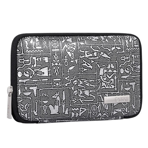 CANVASARTISAN L27-S21 PU Leather Egpyt Style Case Digital Accessories Storage Bag Pouch for Phone Charger Mouse - 1