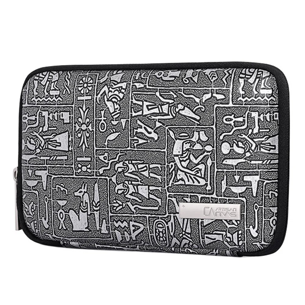 CANVASARTISAN L27-S21 PU Leather Egpyt Style Case Digital Accessories Storage Bag Pouch for Phone Charger Mouse - 6