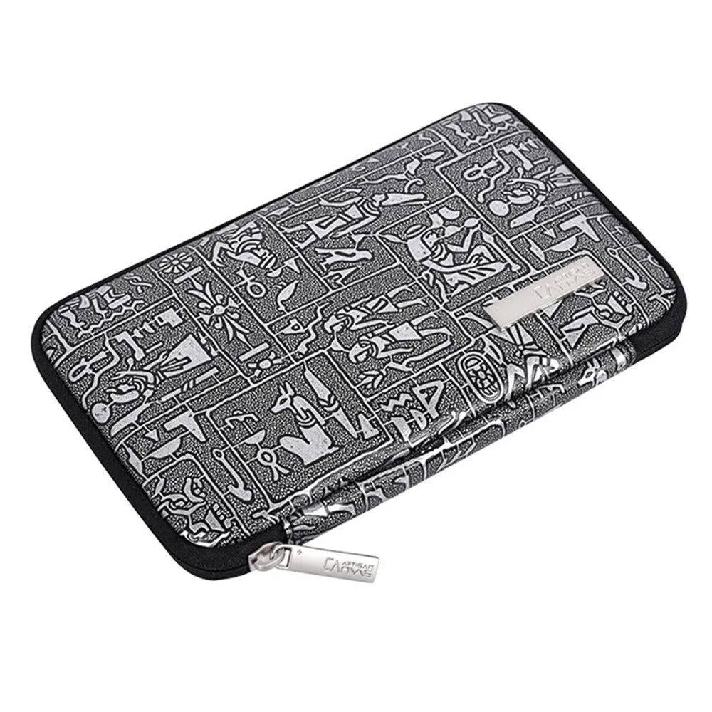 CANVASARTISAN L27-S21 PU Leather Egpyt Style Case Digital Accessories Storage Bag Pouch for Phone Charger Mouse - 7