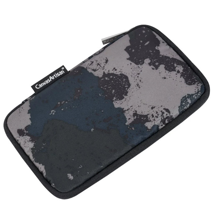 CANVASARTISAN H7-S21 Camouflage Style Electronic Organizer Small Travel Organizer Bag Hard Drives Cables Phone Pouch - Grey - 3