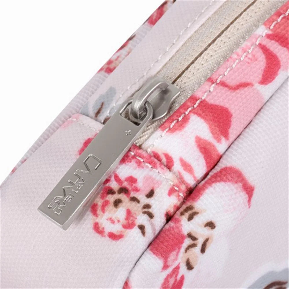 CANVASARTISAN H10-S11 Beautiful Flower Pattern Travel Cable Organizer Electronics Accessories Cases Storage Bag - 4