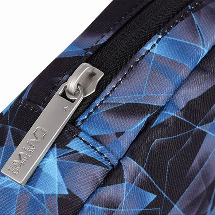 CANVASARTISAN H11-S11 Polyester Small Storage Case Diamond Textured Design Phone Mouse Carrying Bag Digital Accessories Pouch - Blue - 5