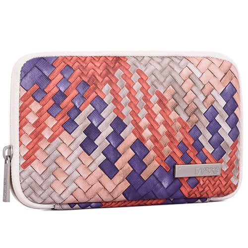 CANVASARTISAN G5-S21 Woven Texture PU Leather Digital Accessories Storage Bag Earphone Power Bank Charger Carrying Case - 1