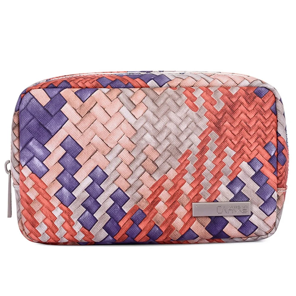 CANVASARTISAN G5-S21 Woven Texture PU Leather Digital Accessories Storage Bag Earphone Power Bank Charger Carrying Case - 2
