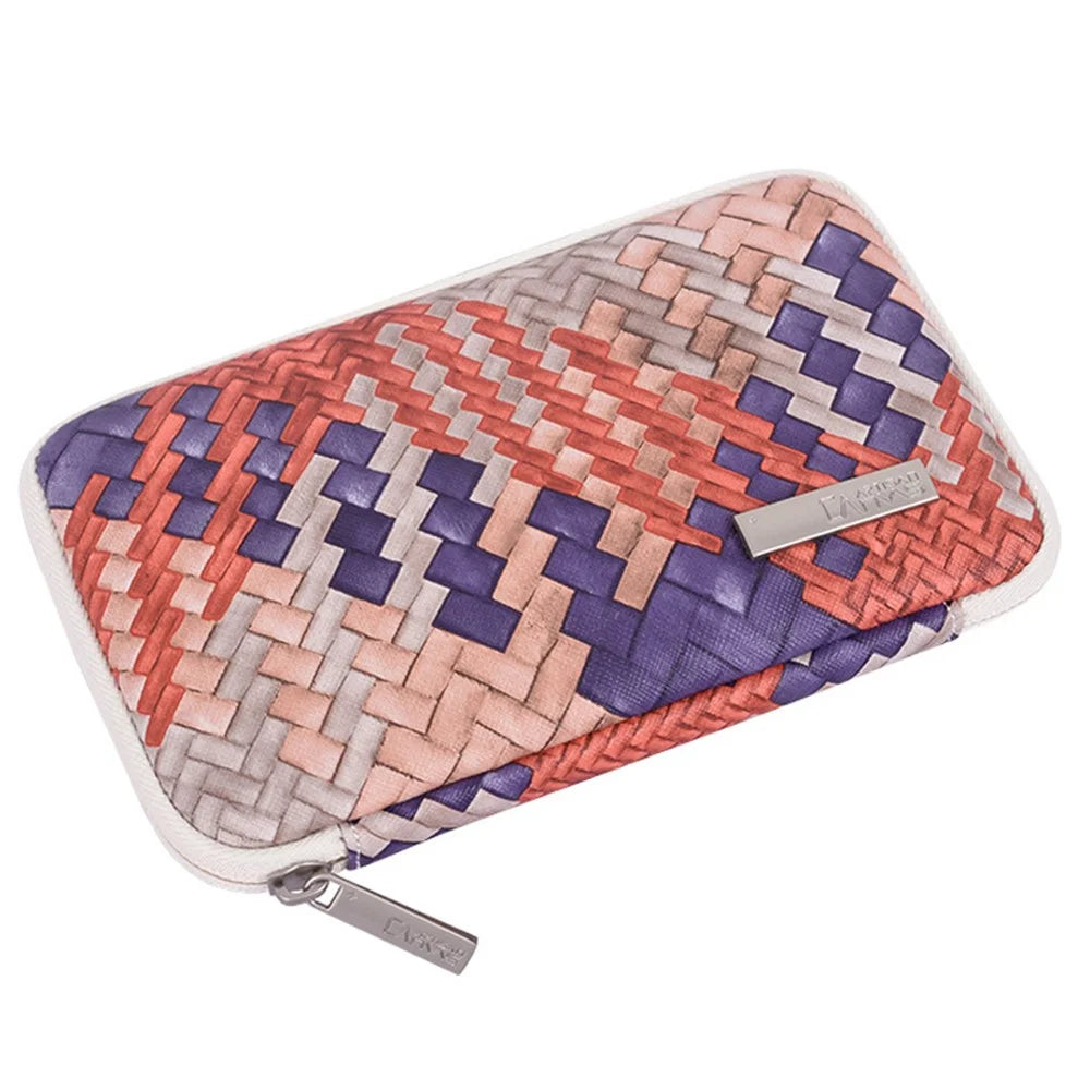 CANVASARTISAN G5-S21 Woven Texture PU Leather Digital Accessories Storage Bag Earphone Power Bank Charger Carrying Case - 4