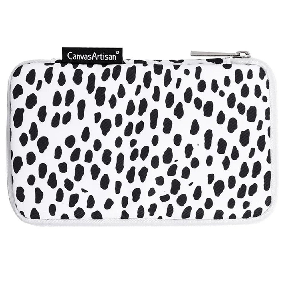 CANVASARTISAN H36-S21 Dots Printing Digital Accessories Zipper Storage Case Phone Mouse Carrying Bag - 1