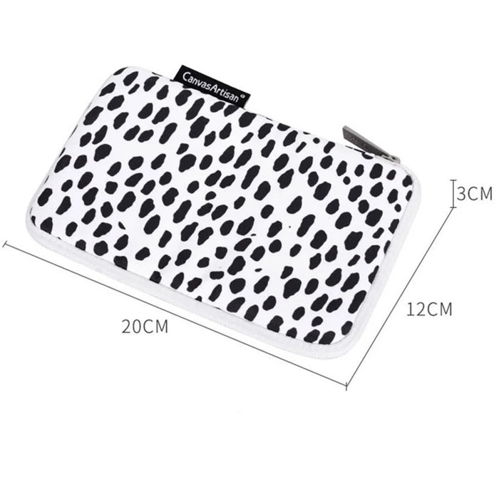 CANVASARTISAN H36-S21 Dots Printing Digital Accessories Zipper Storage Case Phone Mouse Carrying Bag - 6