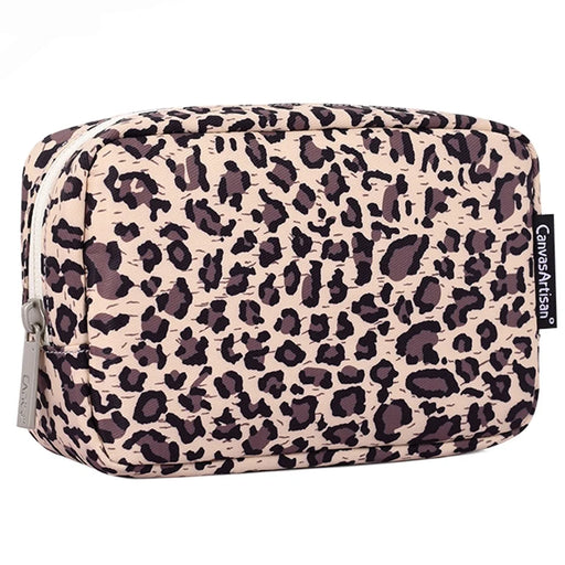 CANVASARTISAN H31-S11 Leopard Pattern Polyester Digital Accessories Zipper Storage Case Phone Mouse Carrying Bag - 2