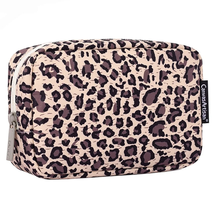CANVASARTISAN H31-S11 Leopard Pattern Polyester Digital Accessories Zipper Storage Case Phone Mouse Carrying Bag - 2