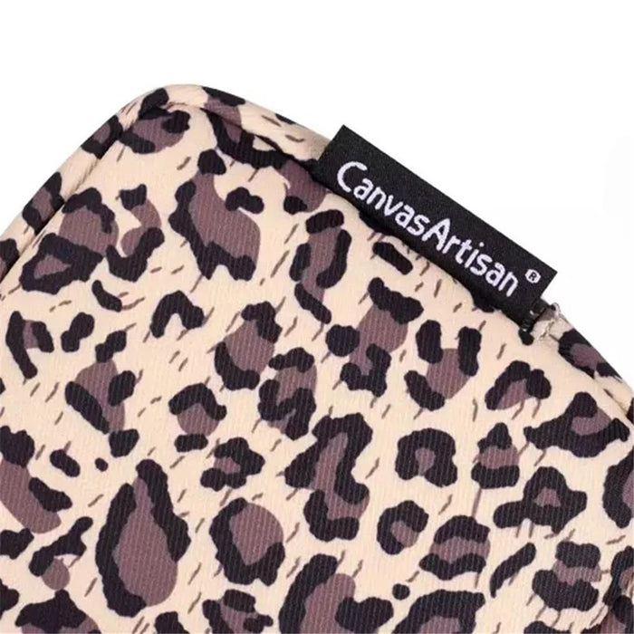 CANVASARTISAN H31-S11 Leopard Pattern Polyester Digital Accessories Zipper Storage Case Phone Mouse Carrying Bag - 3