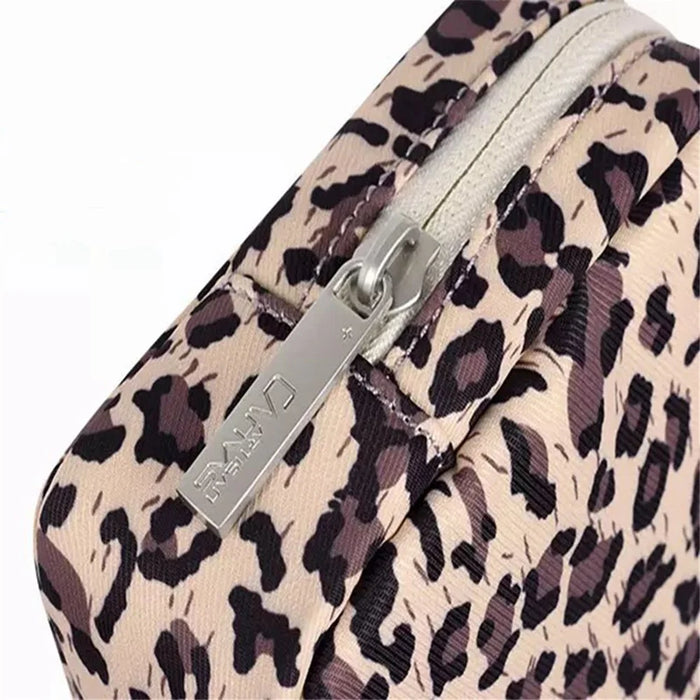 CANVASARTISAN H31-S11 Leopard Pattern Polyester Digital Accessories Zipper Storage Case Phone Mouse Carrying Bag - 6