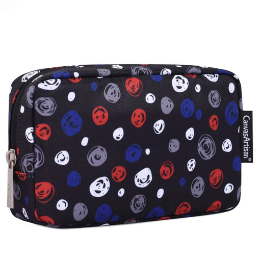 CANVASARTISAN H13-S11 Polka Dot Pattern Storage Bag for Digital Accessories Phone Charger Mouse Pouch Bag - 2