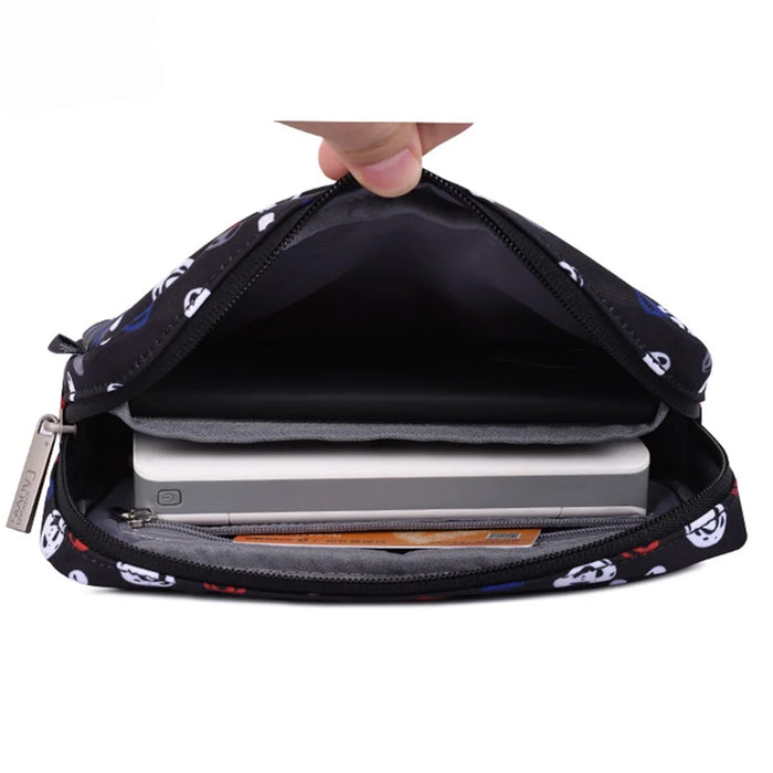 CANVASARTISAN H13-S11 Polka Dot Pattern Storage Bag for Digital Accessories Phone Charger Mouse Pouch Bag - 3