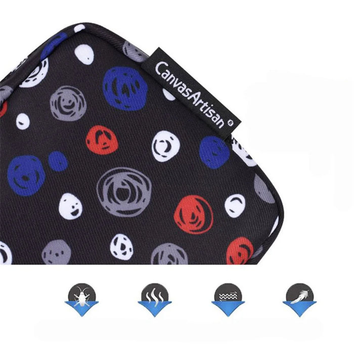 CANVASARTISAN H13-S11 Polka Dot Pattern Storage Bag for Digital Accessories Phone Charger Mouse Pouch Bag - 6