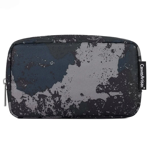 CANVASARTISAN H7-S11 Camouflage Polyester Storage Bag for Digital Accessories Mouse Power Bank Data Cable Pouch - Grey - 1