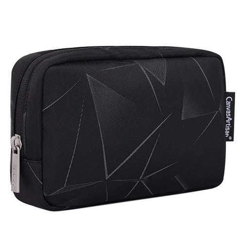 CANVASARTISAN H6-S11 3D Diamond Pattern Digital Accessories Storage Bag Pouch Phone Charger Mouse Power Bank Carrying Case - 1