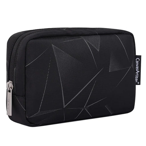 CANVASARTISAN H6-S11 3D Diamond Pattern Digital Accessories Storage Bag Pouch Phone Charger Mouse Power Bank Carrying Case - 1