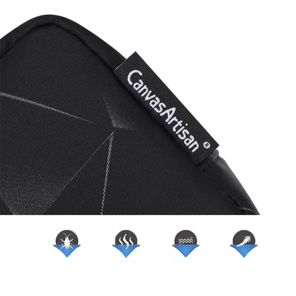 CANVASARTISAN H6-S11 3D Diamond Pattern Digital Accessories Storage Bag Pouch Phone Charger Mouse Power Bank Carrying Case - 4