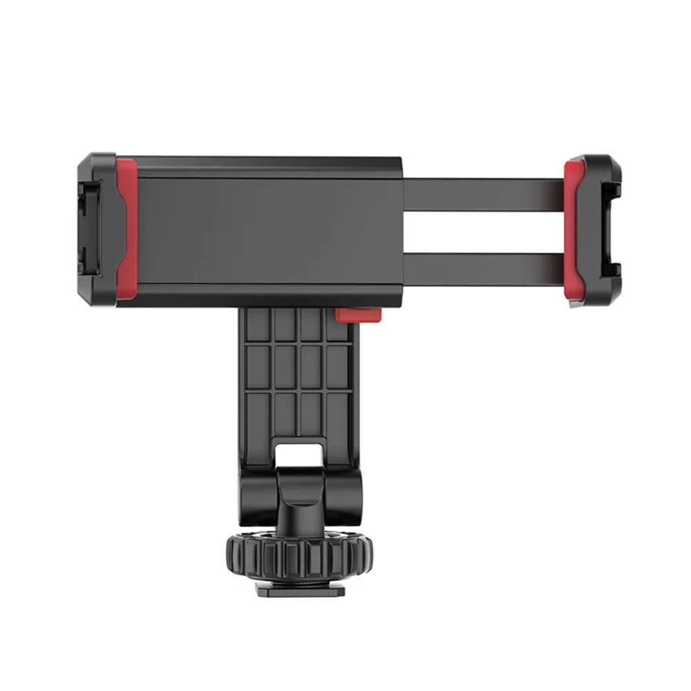 UURIG ST-06S Portable 360 Degrees Rotating Phone Holder Clip with Dual Cold Shoe Mount for Live Streaming Video Recording - 3