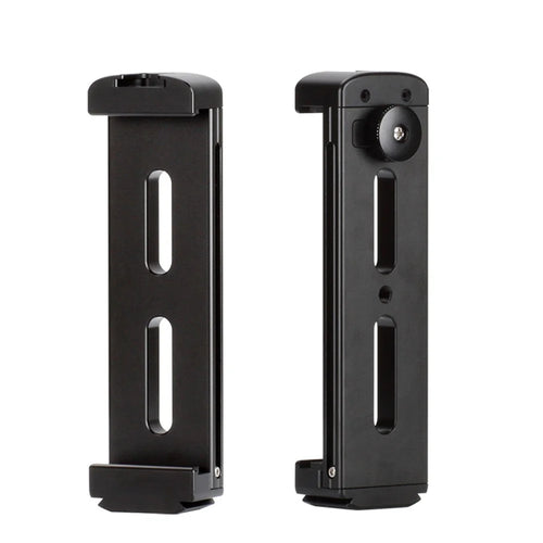 Portable Metal Tablet Holder Clip with Cold Shoe 1/4 Screw Hole Mount for Photography Video Recording - 1
