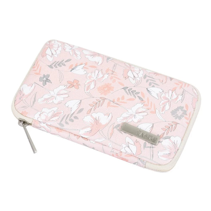 CANVASARTISAN G4-S21 Leaf Flower Pattern Digital Accessories Storage Bag Case for Phone Mouse Earphone Pouch - 7