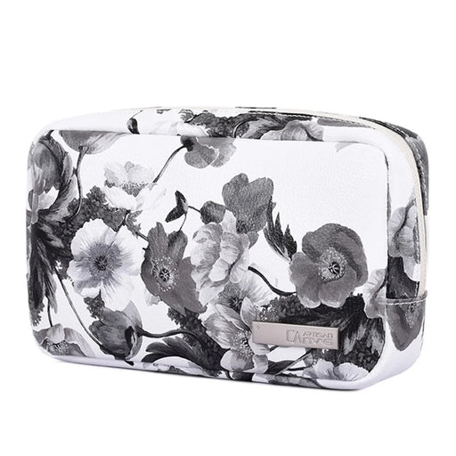 CANVASARTISAN G1-S11 Digital Accessories Storage Bag Watercolor Flower Pattern Zipper Carrying Case for Phone Charger Mouse - 2