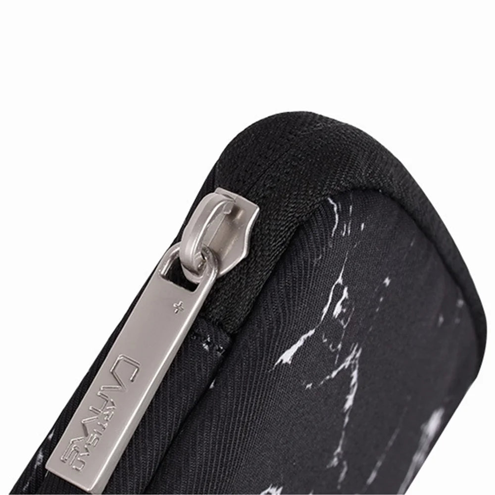 CANVASARTISAN H32-S21 Marble Pattern Printing Digital Accessories Carrying Bag Mouse Earphone Power Bank Storage Pouch - Black - 6