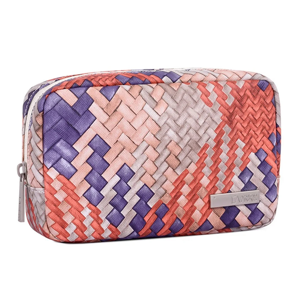CANVASARTISAN G5-S11 Digital Accessories Woven Texture Storage Bag Power Bank Charger Earphone Phone PU Leather Carrying Case - 1