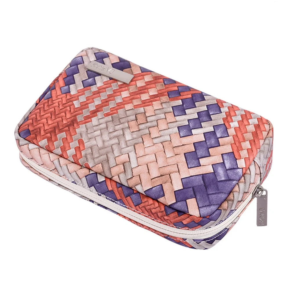 CANVASARTISAN G5-S11 Digital Accessories Woven Texture Storage Bag Power Bank Charger Earphone Phone PU Leather Carrying Case - 7