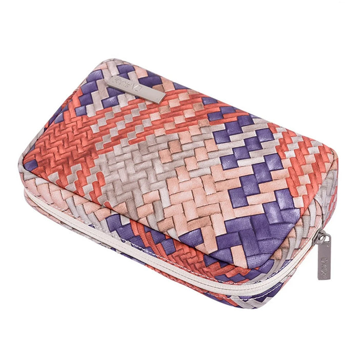 CANVASARTISAN G5-S11 Digital Accessories Woven Texture Storage Bag Power Bank Charger Earphone Phone PU Leather Carrying Case - 7