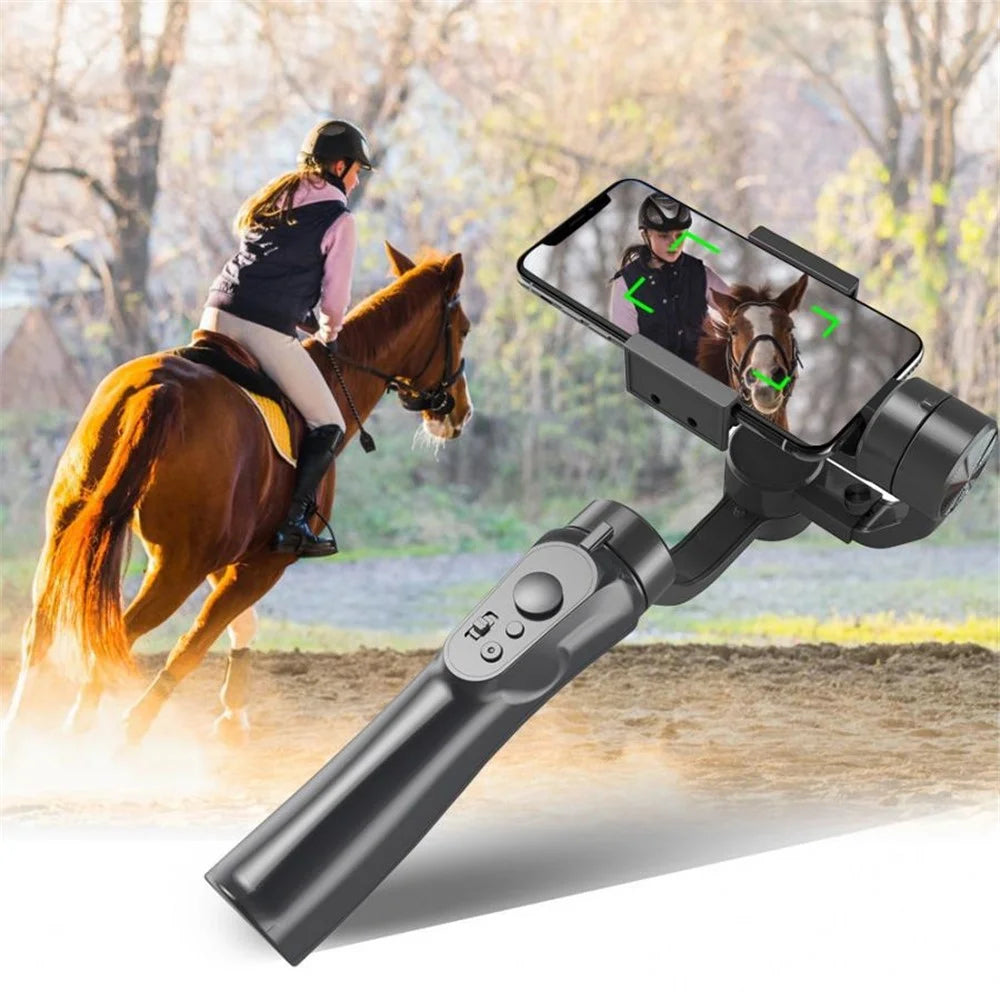 ELEBEST H4 Triaxial Portable and Palm-Sized Gimbal Stabilizer Handheld Automatic Balance Selfie Stick for Smartphones Vlogging, Live-Streaming - 3