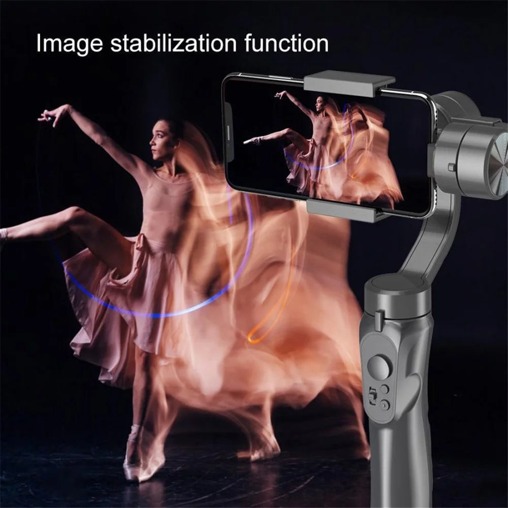 ELEBEST H4 Triaxial Portable and Palm-Sized Gimbal Stabilizer Handheld Automatic Balance Selfie Stick for Smartphones Vlogging, Live-Streaming - 4