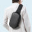 BANGE BG-7256 Men's Chest Bag Waterproof Sling Bag EVA Shell Crossbody Shoulder Bag with USB Charging Port for Casual Hiking Camping Travel - Black - 5