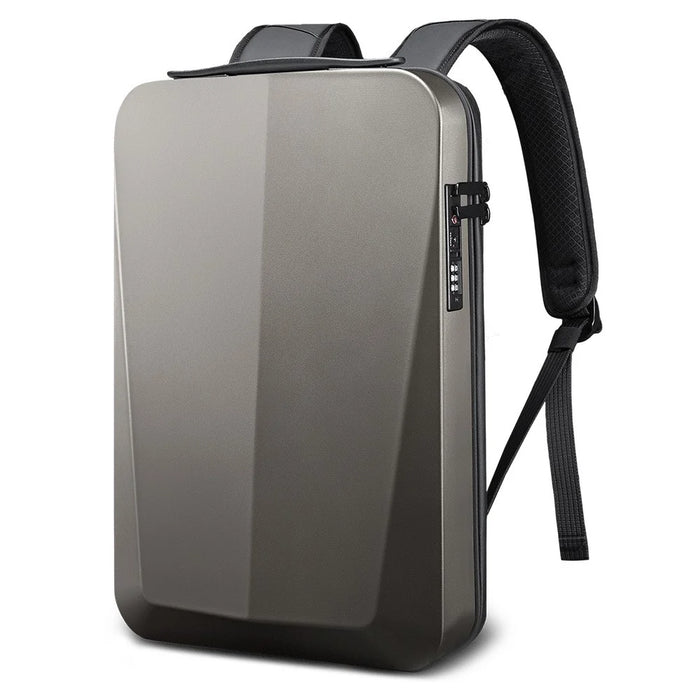BANGE BG-22201 Men's Backpack Travel Backpack Business Durable Laptop Backpack Water Resistant College School Bag Fits 15.6-inch Notebook - Titanium Gold - 1
