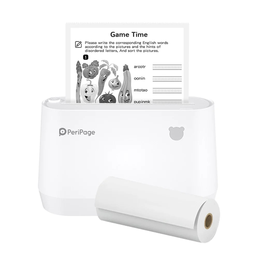 PERIPAGE A9s Mini Portable Printer 304dpi BT Wireless Thermal Printer Label Maker Support 77mm/56mm Paper - 1