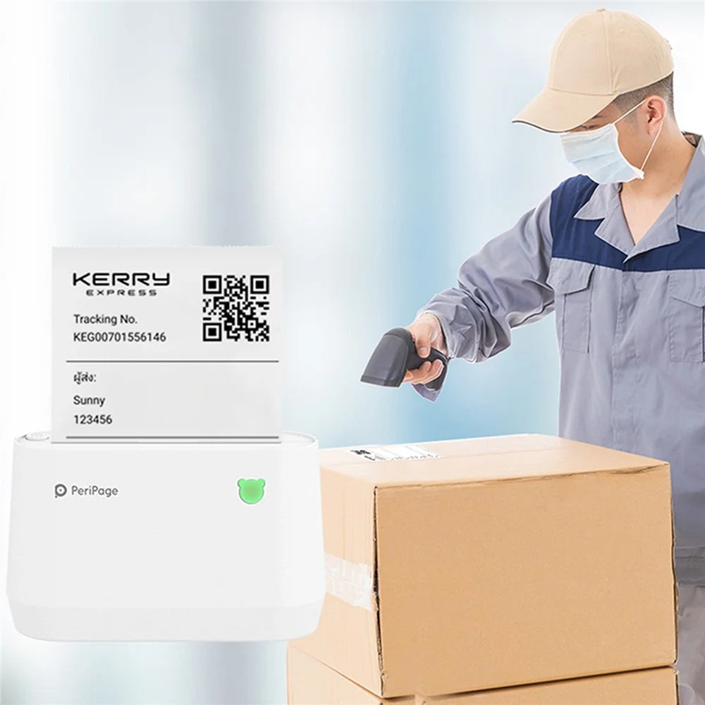 PERIPAGE A9s Mini Portable Printer 304dpi BT Wireless Thermal Printer Label Maker Support 77mm/56mm Paper - 3