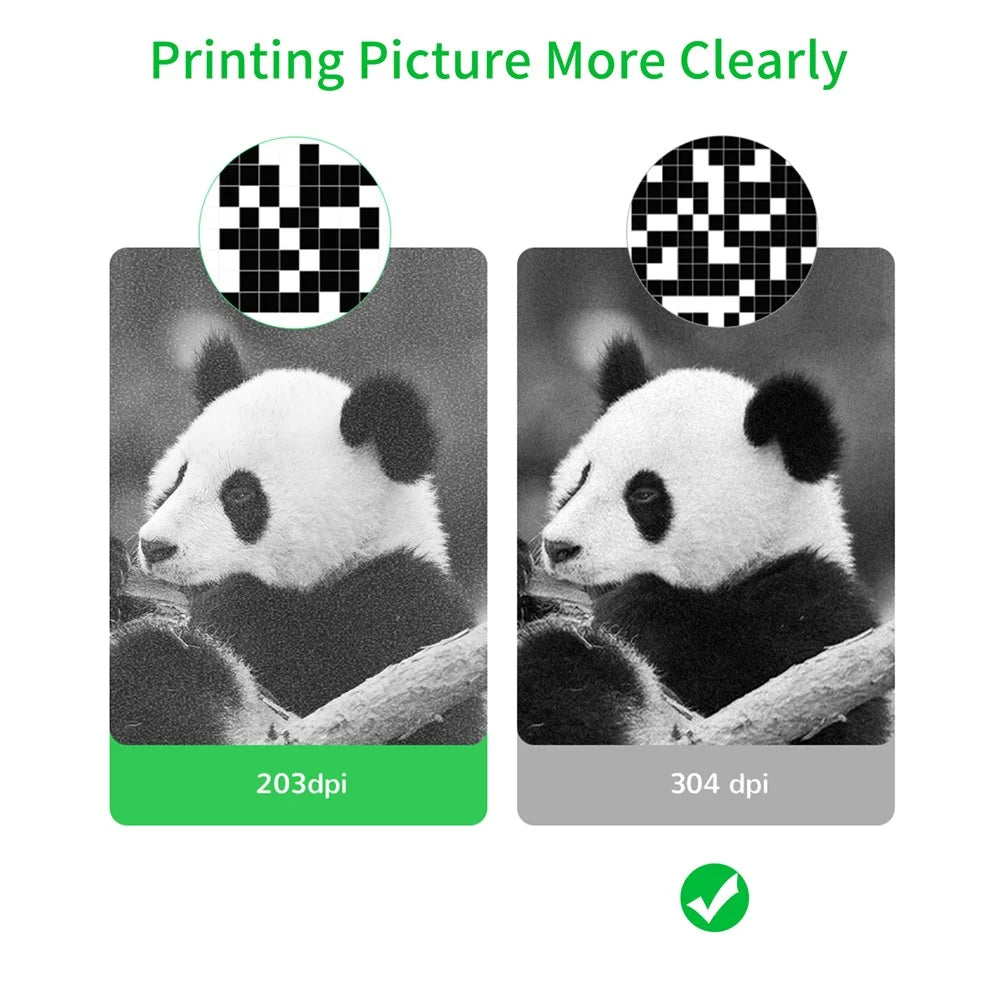 PERIPAGE A9s Mini Portable Printer 304dpi BT Wireless Thermal Printer Label Maker Support 77mm/56mm Paper - 7